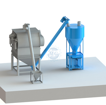Sistema elettronico di pesatura Disponibile malta a miscela secca con silos di cemento