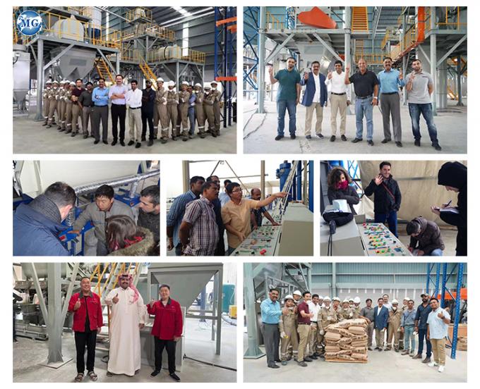Linea di produzione di malta a polvere secca per la produzione di cemento per la produzione di sabbia di seta per la costruzione di pareti 24