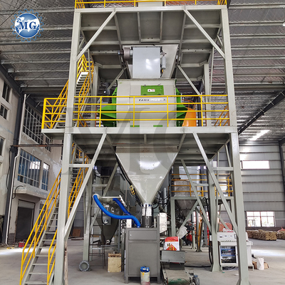 Linea di produzione di malta secca per imballaggio automatico con materie prime di cemento