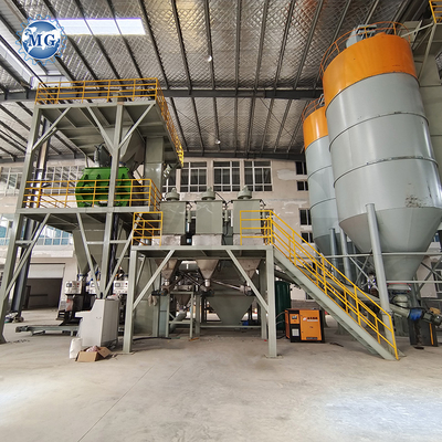 Linea di produzione di malta secca per imballaggio automatico con materie prime di cemento