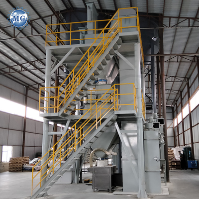 Linea di produzione di malta secca da 200 kW 120 t/h con sistema di imballaggio automatizzato a controllo PLC