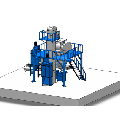 Silos di cemento Disponibili macchine per la miscelazione a secco con sistema elettronico di pesatura