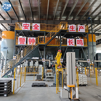Intelligente PLC 10-30T/H Miscelatore a doppio albero Impianto di miscelazione secca Linea di produzione di adesivi per piastrelle ceramiche a malta secca