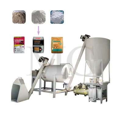 Miscela secca polvere malta impianto di miscelazione di parete sabbia di macchia macchina di miscelazione di cemento piastrelle ceramiche adesivo linea di produzione