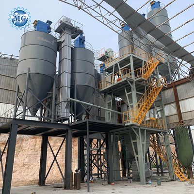 Risparmio energetico Linea di produzione di mortaio a polvere secca Parete sabbia di macchia attrezzatura di miscelazione di cemento piastrelle ceramiche adesivo macchina di produzione