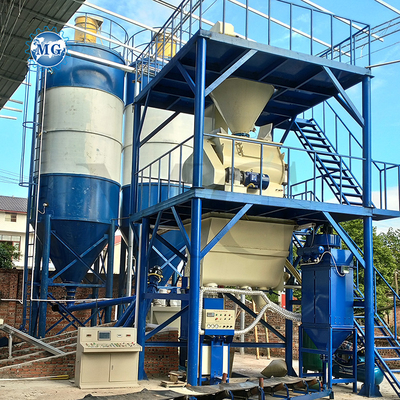 Macchina di miscelazione di mortaio a polvere di tipo torre automatica per la miscelazione di polvere a secco per la miscelazione di sabbia di cemento per la miscelazione di piastrelle di cemento per la produzione di colla adesiva
