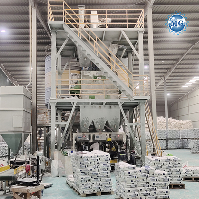 Intelligente PLC 10-30 T/H Dry Mix Powder Mortar Plant Parete Molla di sabbia in maschera Miscelatore di cemento Piastrelle di ceramica Adesivo