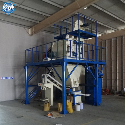 PLC Controllo Dry Mix Powder Mortar Plant con Twin Shaft Paddle Mixer Mural Putty Sand Cement Ceramic Tile Adhesive Making Machine