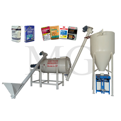 Simple Dry Mix Powder Mortar Plant Parete Putty Sand Cement Mixer Ceramica Piastrelle Adesivo Fabbricazione di grumi Voltaggio Personalizzato