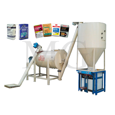 Linea di produzione di malta a polvere secca Muro di maschera di rivestimento Skim Coat Sand Cement Mixer Ceramic Tile Adhesive Making Machine
