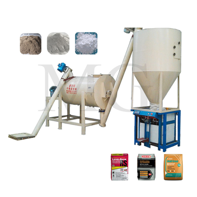 Facile utilizzo Miscela secca Polvere Mortaio Miscelatore Macchina Mural Putty Sabbia Cimento Miscelare attrezzature Linea di produzione di adesivi di piastrelle ceramiche