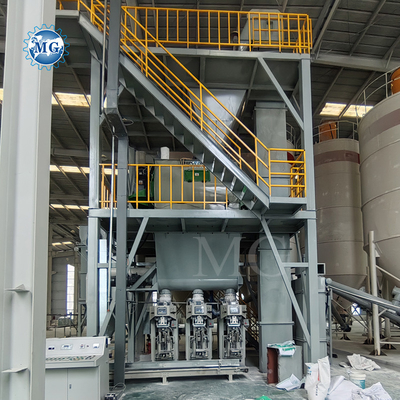 Controllo PLC Miscela secca polvere malta miscelatrice macchina di parete sabbia di macchia attrezzatura di miscelazione di cemento piastrelle di ceramica adesivo linea di produzione