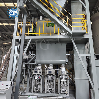 Controllo PLC Miscela secca polvere malta miscelatrice macchina di parete sabbia di macchia attrezzatura di miscelazione di cemento piastrelle di ceramica adesivo linea di produzione