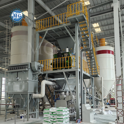 Controllo PLC Miscela secca polvere malta miscelatrice macchina di parete sabbia di macchia attrezzatura di miscelazione di cemento piastrelle di ceramica adesivo linea di produzione