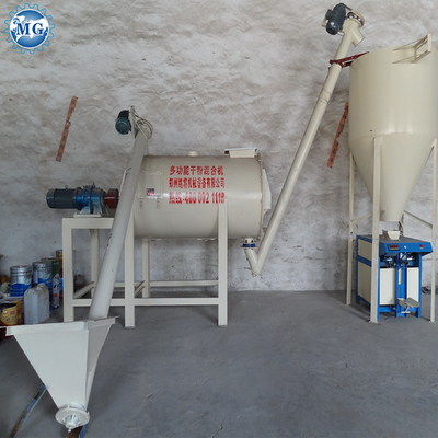 Voltage Personalizzato Dry Mix Powder Mortar Mixing Plant Parete Putty Skim Coat Sand Cement Mixer Tile Adhesive Glue Grout Making Machine