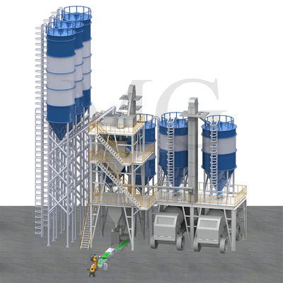 Colla asciutta economizzatrice d'energia 30T/H delle mattonelle del cappotto della schiuma del mastice della parete dell'impastatrice del mortaio