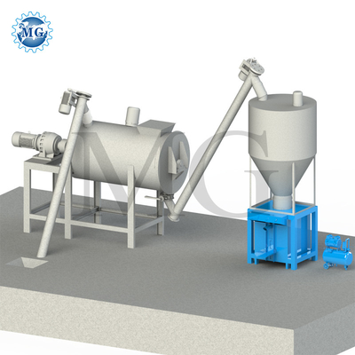 Facile utilizzo CE ISO SGS Certificato Dry Mortar Mixing Plant Parete Stucche Teso Skim Coat Sabbia Cimento Mixer Piastrelle Adesivo Colla Fabbricazione Macchina