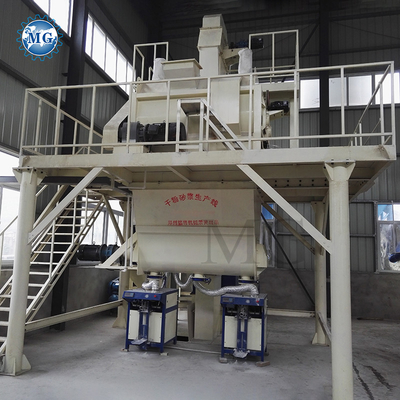 Controllo PLC impianto di miscelazione semiautomatico a secco polvere malta impianto di miscelazione di parete sabbia di macchia cemento miscelatore di gesso piastrelle di ceramica adesivo macchina di produzione di colla