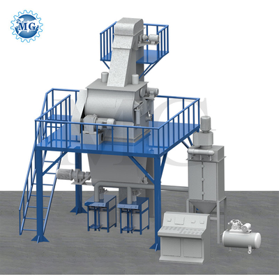 Controllo PLC impianto di miscelazione semiautomatico a secco polvere malta impianto di miscelazione di parete sabbia di macchia cemento miscelatore di gesso piastrelle di ceramica adesivo macchina di produzione di colla