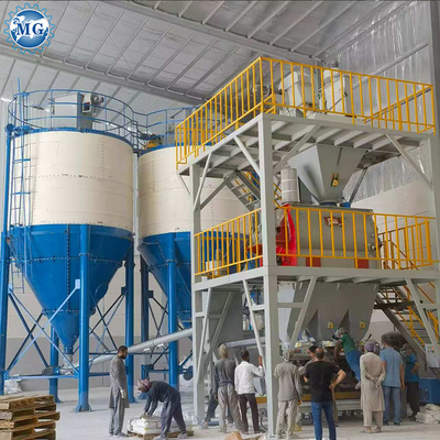 Automatico 10-20TPH Dry Mortar Plant Sand Cement Mixer Machine adesiva per piastrelle