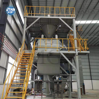 10-30tph Voltage Personalizzata Dry Mix Powder Mortar Production Line Wall Putty Plaster Skim Coat Mixer Tile Adhesive Glue Grout Making Machine