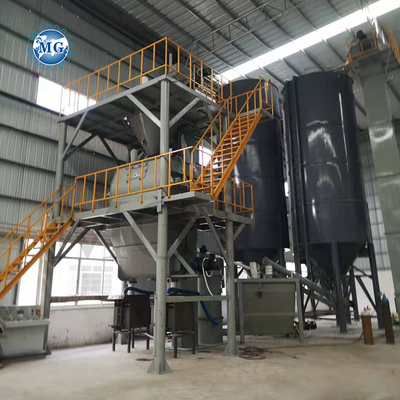 10-30tph Voltage Personalizzata Dry Mix Powder Mortar Production Line Wall Putty Plaster Skim Coat Mixer Tile Adhesive Glue Grout Making Machine