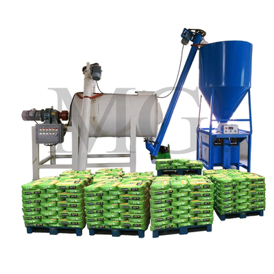 1-5tph di tensione personalizzata Dry Mix Powder Mortar Production Line Wall Putty Plaster Cement Skim Coat Mixer Tile Adhesive Glue Grout Making Machine