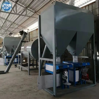 Facile utilizzo CE ISO SGS Certificato Dry Mortar Mixing Plant Parete Stucche Teso Skim Coat Sabbia Cimento Mixer Piastrelle Adesivo Colla Fabbricazione Macchina