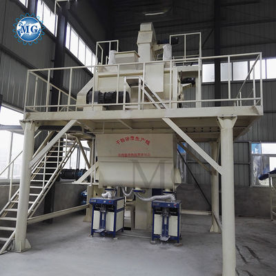 6000*6000*6000mm Facile installazione Impianto di miscelazione di malta secca Parete Stucco di gesso Skim Coat Sand Cement Mixer Tile Adhesive Glue Grout Making Machine