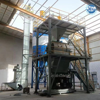 Velocità di miscelazione elevata Double Twin Shaft Agravic Paddle Mixer Mixer Machine Wall Putty Plaster Skim Coat Tile Adhesive Grout Dry Mortar Mixer Plant