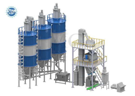 Long Life Automatic Dry Mix Powder Mortar Mixing Plant Mural Putty Skim Coat Tile Adhesive Making Machine (Motore automatico di miscelazione a secco a lunga durata)