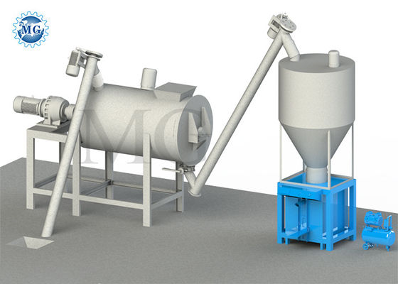1-8 T / H Piccolo miscela secca malta impianto di miscelazione di parete mattone pavimento piastrelle adesivo macchina di produzione di colata