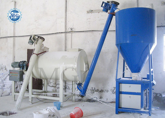 1-8 T / H Piccolo miscela secca malta impianto di miscelazione di parete mattone pavimento piastrelle adesivo macchina di produzione di colata