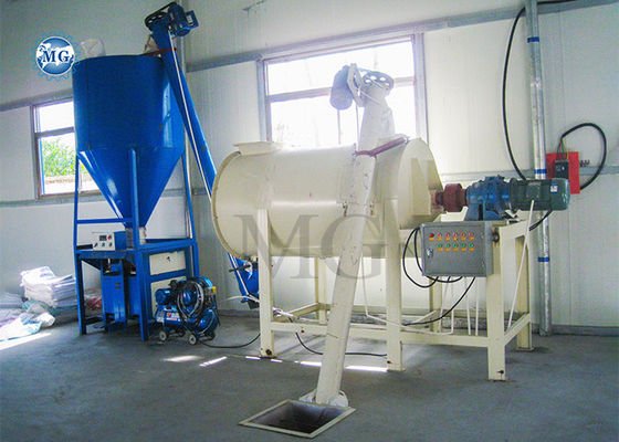 1-8 T / H Piccolo miscela secca malta impianto di miscelazione di parete mattone pavimento piastrelle adesivo macchina di produzione di colata