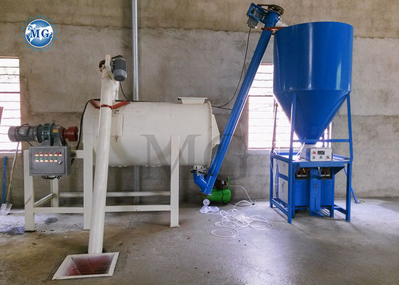 1-8 T / H Piccolo miscela secca malta impianto di miscelazione di parete mattone pavimento piastrelle adesivo macchina di produzione di colata