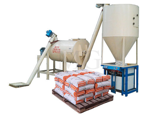 1-8 T / H Piccolo miscela secca malta impianto di miscelazione di parete mattone pavimento piastrelle adesivo macchina di produzione di colata