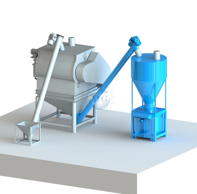 PLC Electronic Weighing Dry Mixing Plant Con Cement Silo Bag Filter Dust Collector