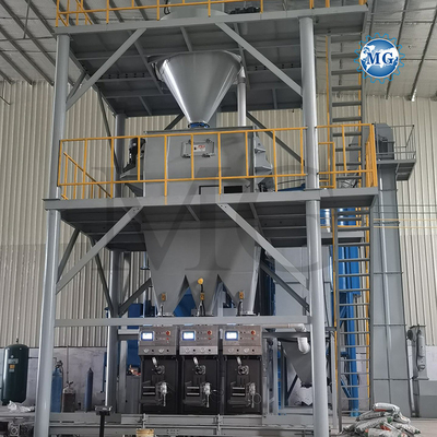 Controllo PLC ad alta efficienza impianto di miscelazione a secco di polvere di malta impianto di miscelazione di parete di sabbia di macchia di cemento miscelatore di gesso piastrelle di ceramica adesivo macchina di produzione di colla