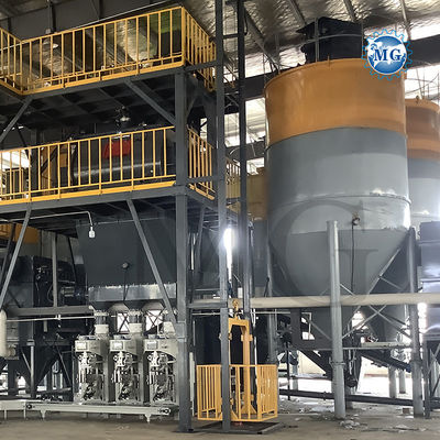 Linea di produzione di malta secca a dosaggio ad alta velocità, linea di produzione di malta secca ad alta velocità, macchina per la miscelazione di intonaco per stucco da parete, miscelatore per colla per adesivo per piastrelle ceramiche