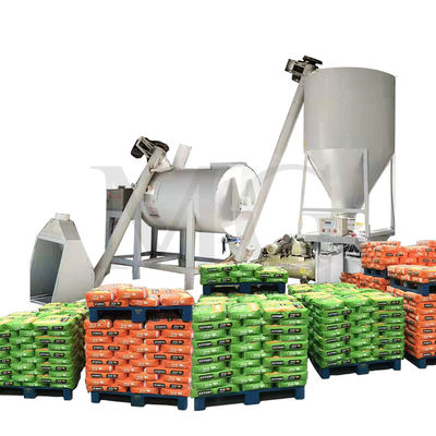 Semplice Piccola area di installazione Linea di produzione di malta secca Muro di intonaco di gesso Skim Coat Sand Cement Mixer Tile Adhesive Glue Grout Making Machine